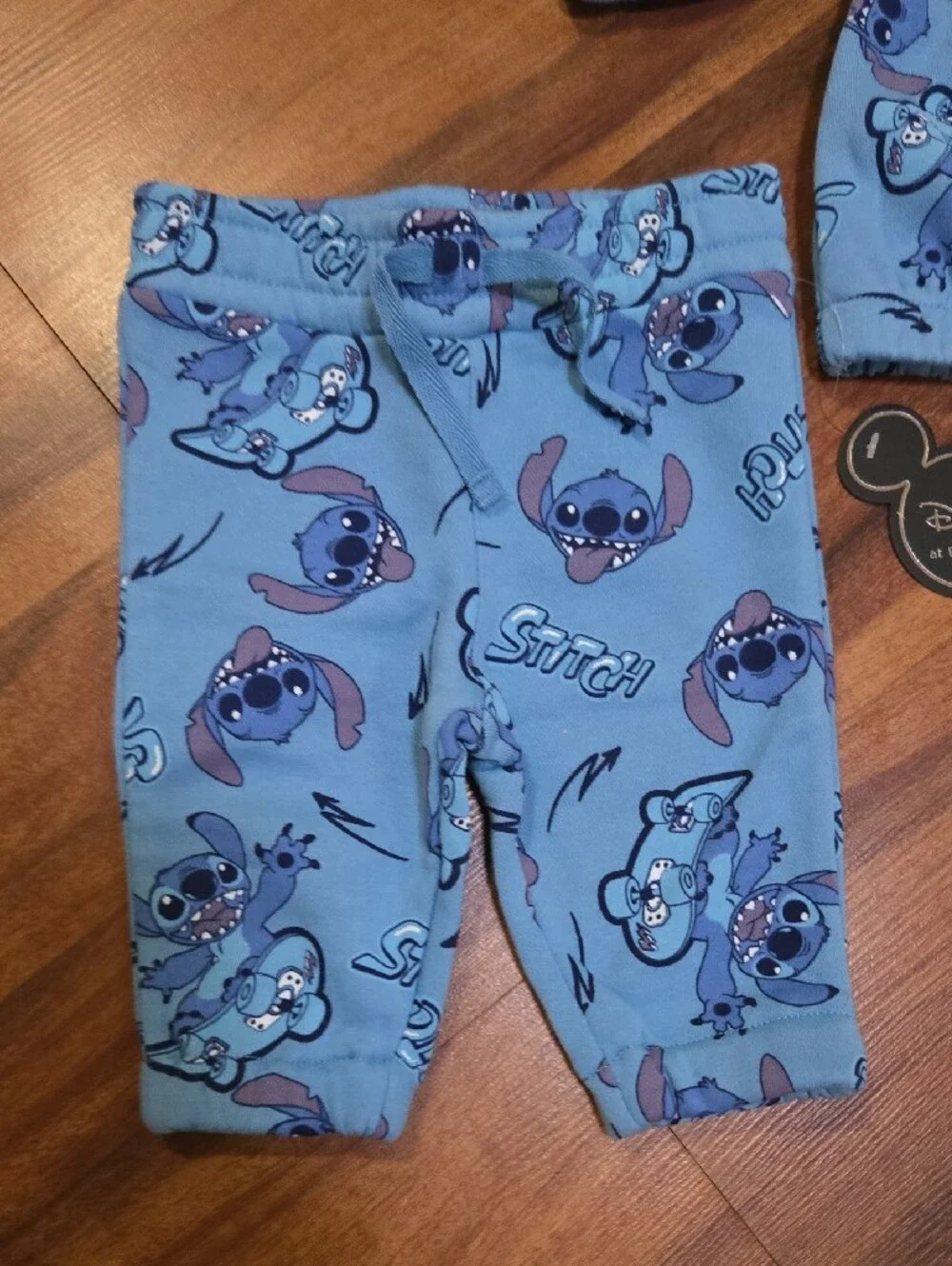 Disney Blue Stitch Kids Pajama Set Baby Boy 0 3 Months Nwt
